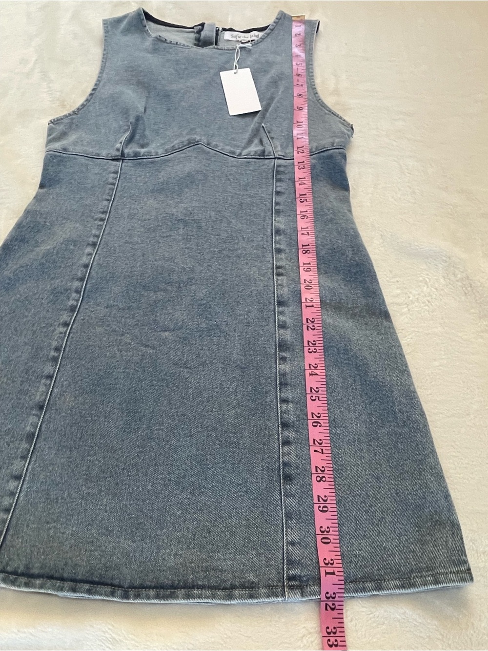Sofie The Label Light Blue Denim Sleeveless Mini Dress – Size M - NWT - Picture 13 of 14